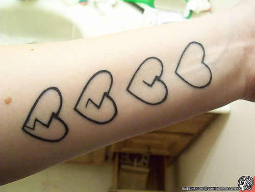 heart tattoos tribal. broken heart tribal tattoos.