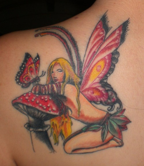 butterfly and fairy tattoos