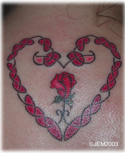 Celtic heart tattoos for men