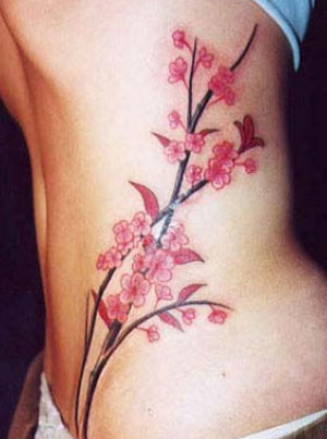 cherry blossom tattoo. cherry tree tattoos. cherry