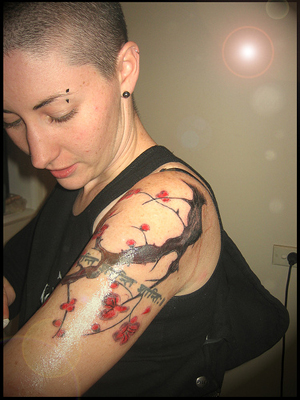 Cherry Tree Blossom Tattoo – a showcase of visual content for inspiration or 