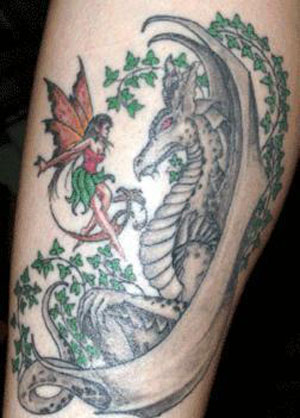 Fairy Dragon Tattoo. This is 12th tattoo of this kind! 