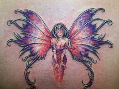 Angel wing tattoos come in a variety of different sizes.