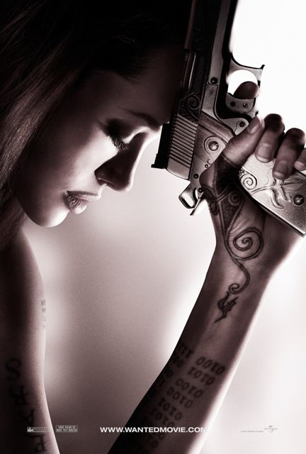 angelina jolie hand tattoos in wanted. Angelina Jolie Tattoos