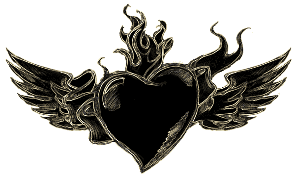 Tribal heart design tattoos photos black heart tattoos. black heart tattoos.