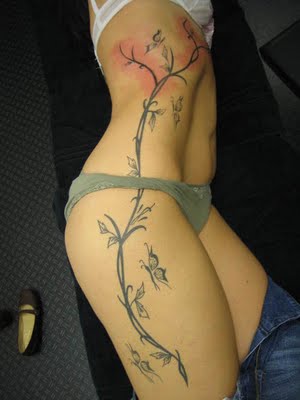 cherry tree tattoos. cherry blossom tree tattoos