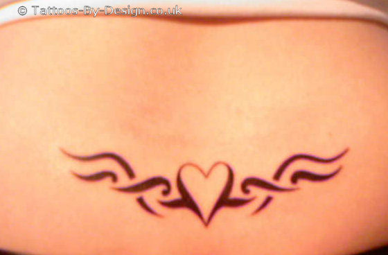 heart tattoos for back