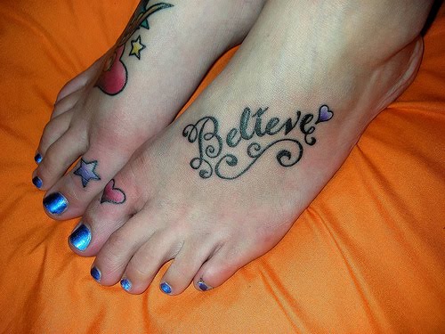 Browse a large collection of heart foot tattoos and receive valuable 