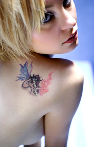 Fairy Tattoo : Dark and Scary Fairy Tattoo